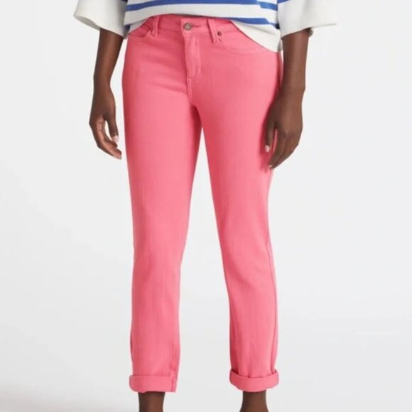 Cosmic Blue Love Adrianne Boyfriend Jean in Flamingo Pink - Picture 6 of 11